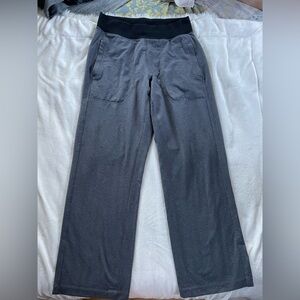 Old School lululemon gray wide leg pants, size medium